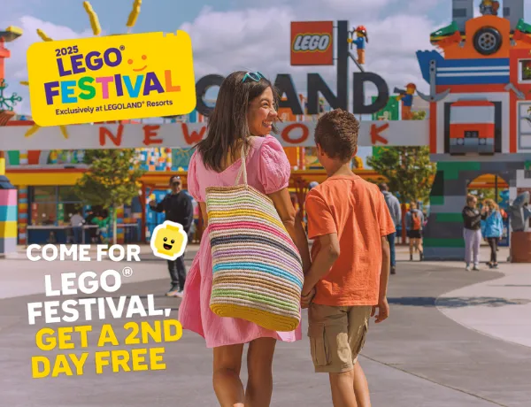 Visit for LEGO Festival and get a 2nd visit FREE!