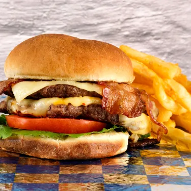 Royal Feast burger and fries at LEGOLAND New York