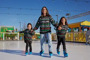 Experience Ice Skating at Icicle Alley in LEGOLAND New York