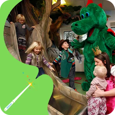 Kids explore a new Merlin's Magic Spaces playground